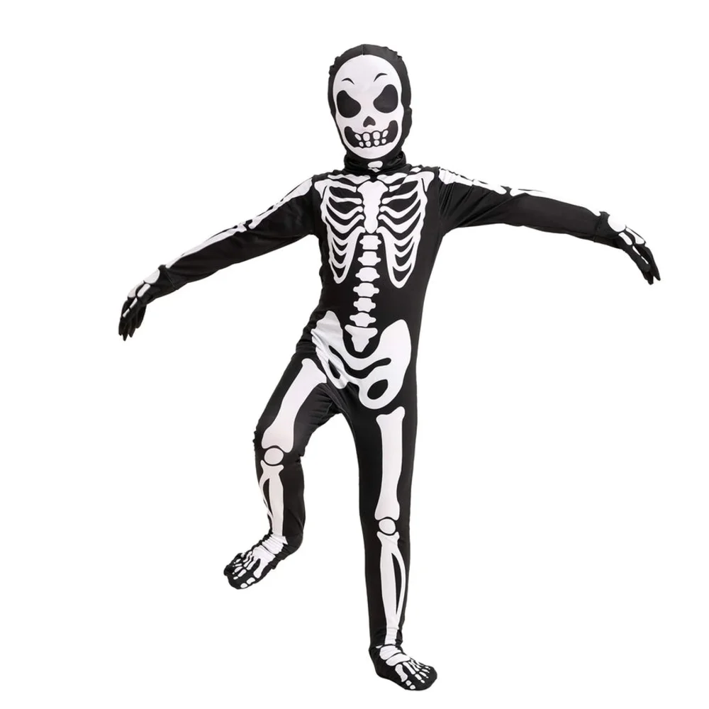 Spooktacular Creations NWOT Child Unisex Second Skin Skeleton Costume Sz Medium - Picture 1 of 7